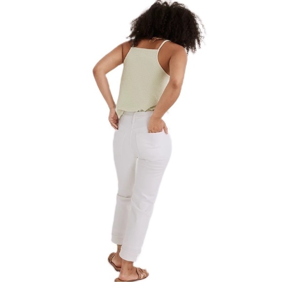 Madewell | The High-Rise Slim Boyjean in Tile White Size 28 - Picture 3 of 12